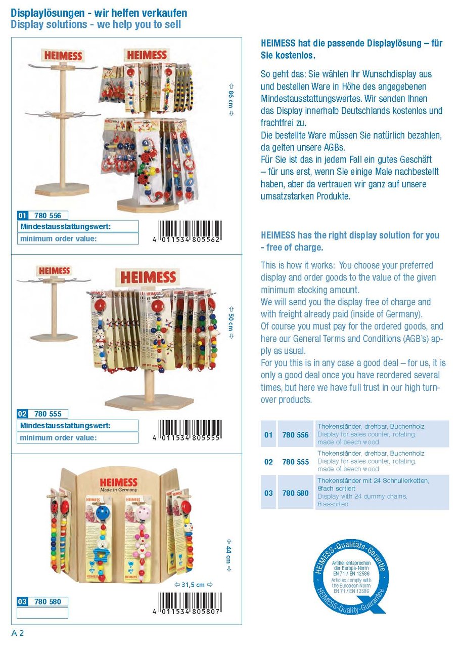 Katalog dřevěných hraček Heimess