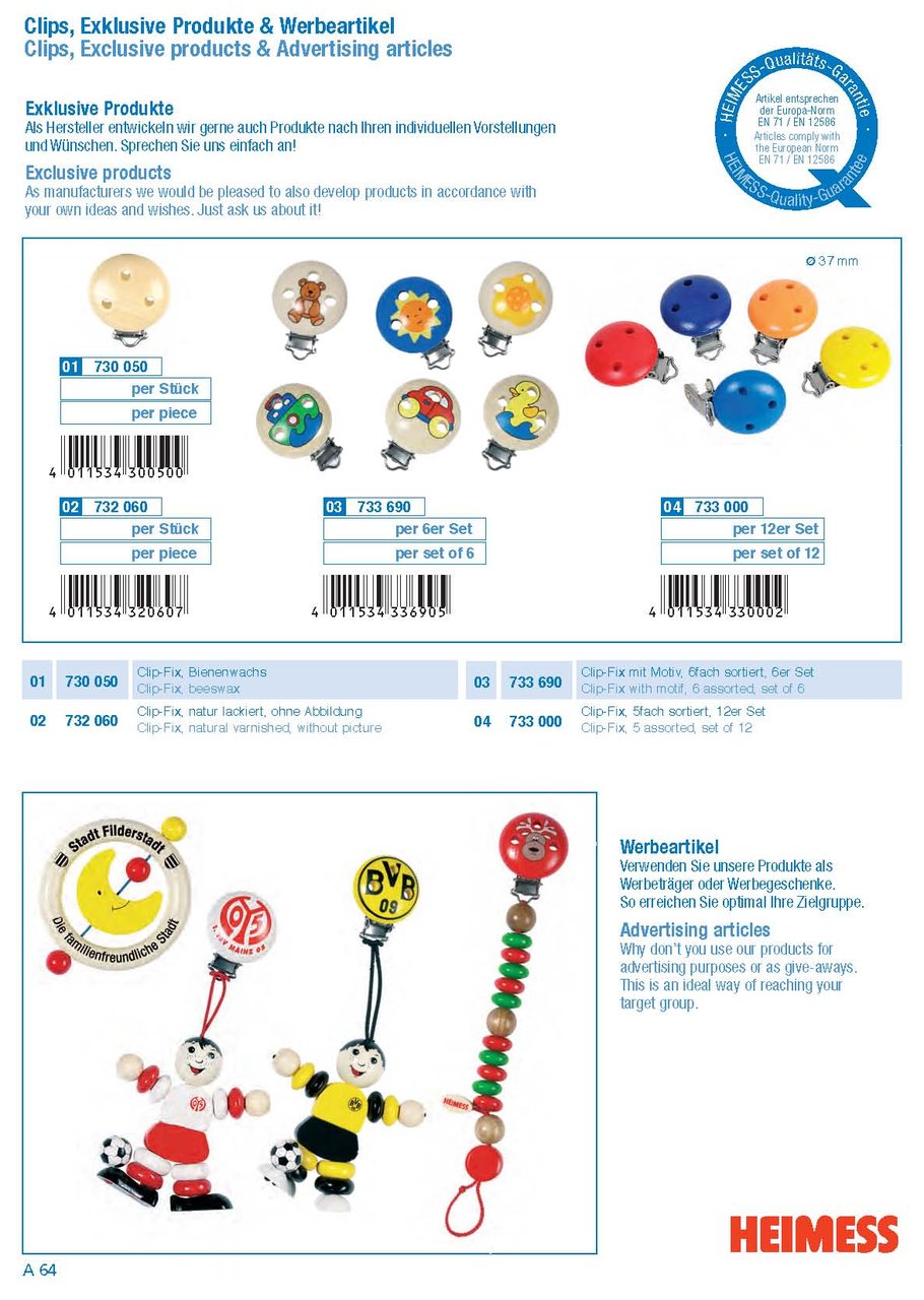 Katalog dřevěných hraček Heimess