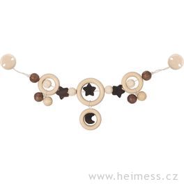 Měsíc a hvězdy – řetěz do kočárku (Heimess nature)