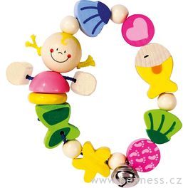 Mořská panna – dřevěná hračka do ruky