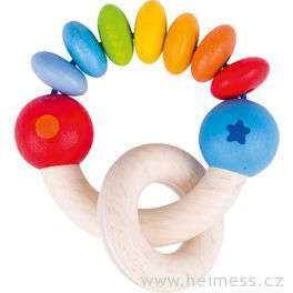 Duha půlkruh – hračka pro miminka  (Heimess soft colors)