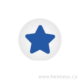 Modrá hvězdička – zacvakávací korálek, polovina