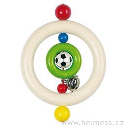 Fotbal – dřevěný kroužek do ruky